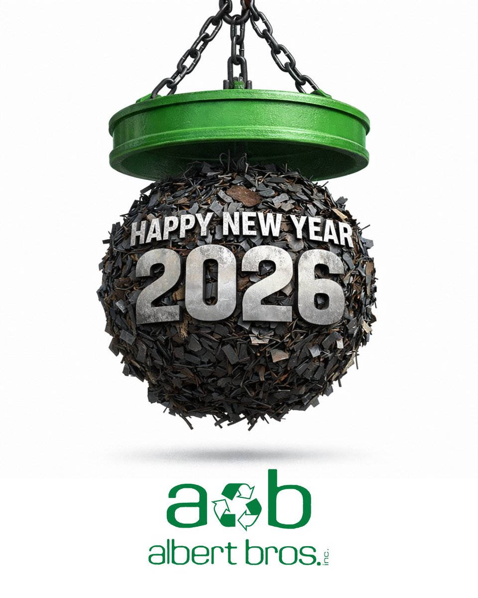 As we roll into 2026, we’re proud to keep doing what we do best. Helping our customers recycle metal smarter, cleaner, and more responsibly!

Happy New Year from all of us at Albert Bros.

#albertbros #scrapmetalct #recyclingct  #MetalRecycling #ScrapMetalRecycling