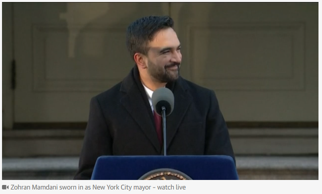 a____capo's tweet image. #ZohranMamdani, nuovo sindaco di #NewYork, dopo il giuramento con #BernieSanders.