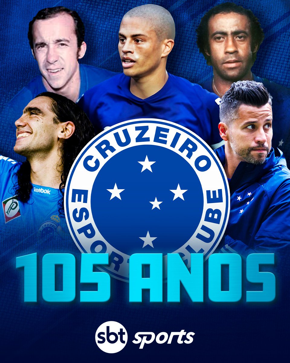 Parabéns, Cruzeiro! 105 anos do clube que mora dentro do coração de milhões de torcedores, o time que escreveu páginas heroicas e imortais nos gramados de Minas Gerais! Um dia de festa para toda a Nação Azul! 🦊 #SBTSports
