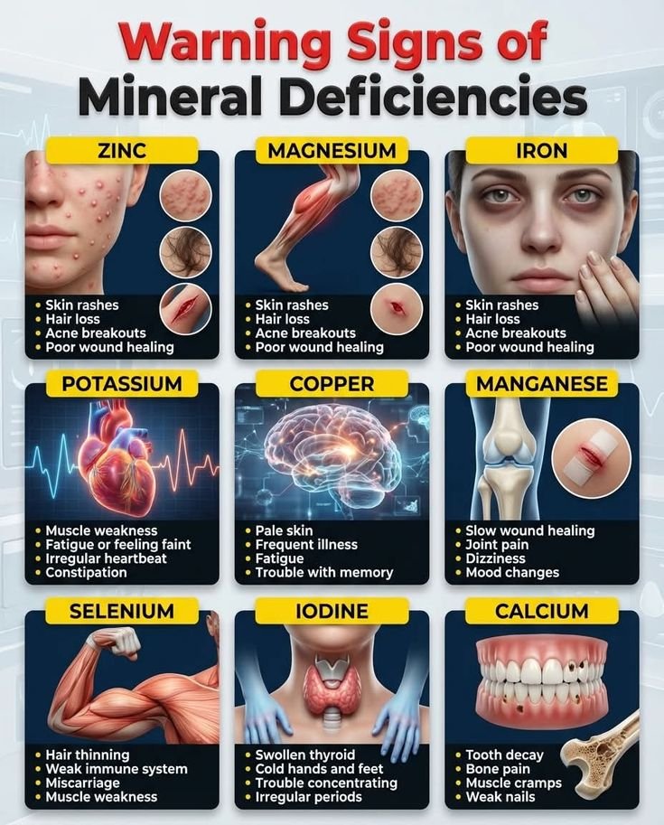 food_health_joy's tweet photo. Warning Signs Of Mineral Deficiencies: https://t.co/7de4F91tyb