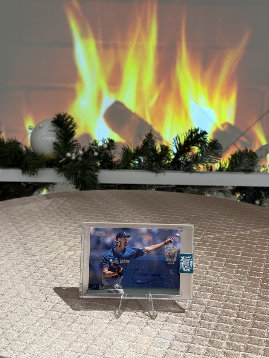 MLB's tweet image. A 1-of-1 Hall of Fame talent calls for a #1of1Day giveaway 🔥🔥🔥

Repost and reply for a chance to win this autographed Randy Johnson @Topps card.