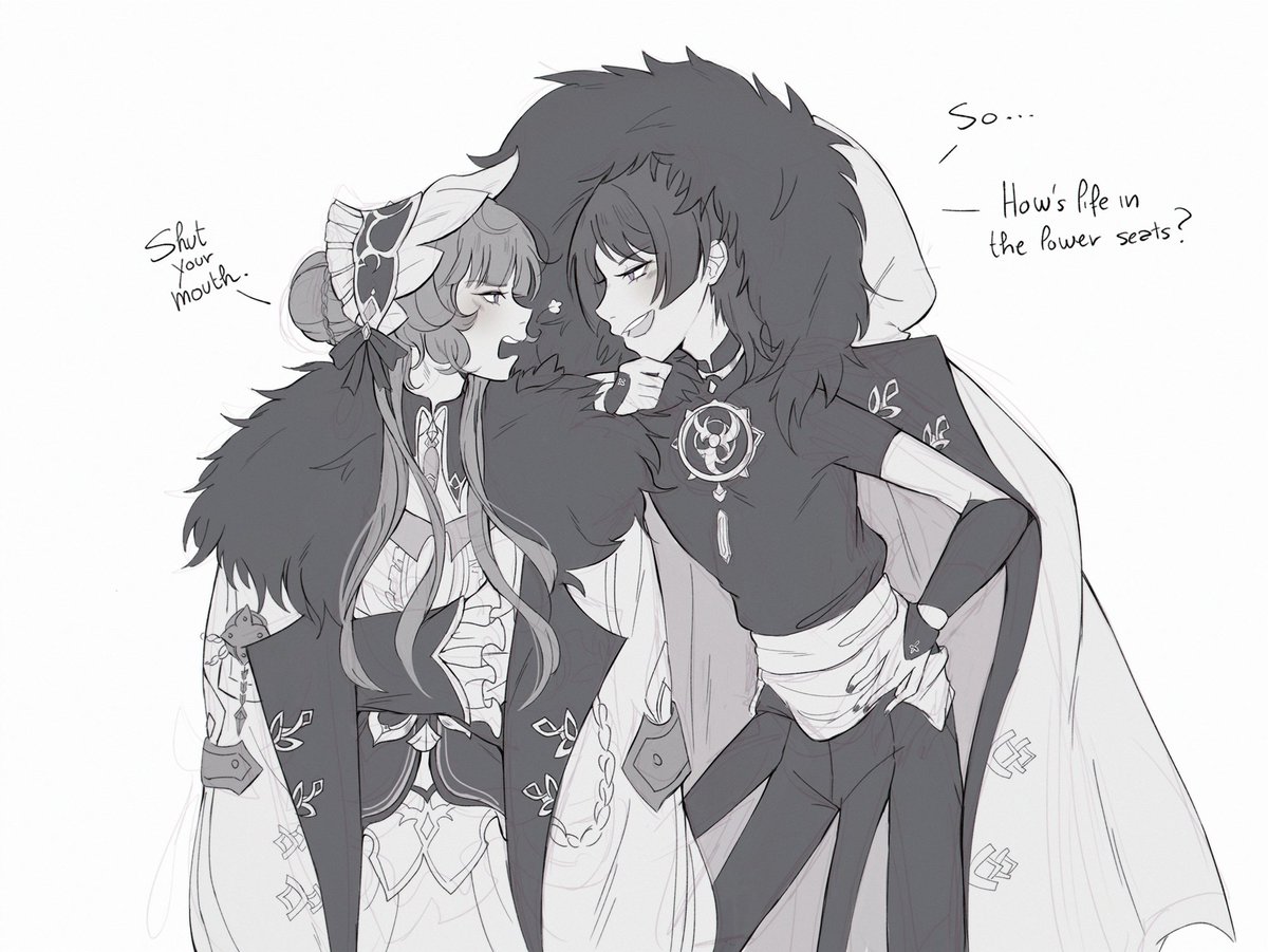 the fatui dolls are back at it again #sandrone #scaramouche