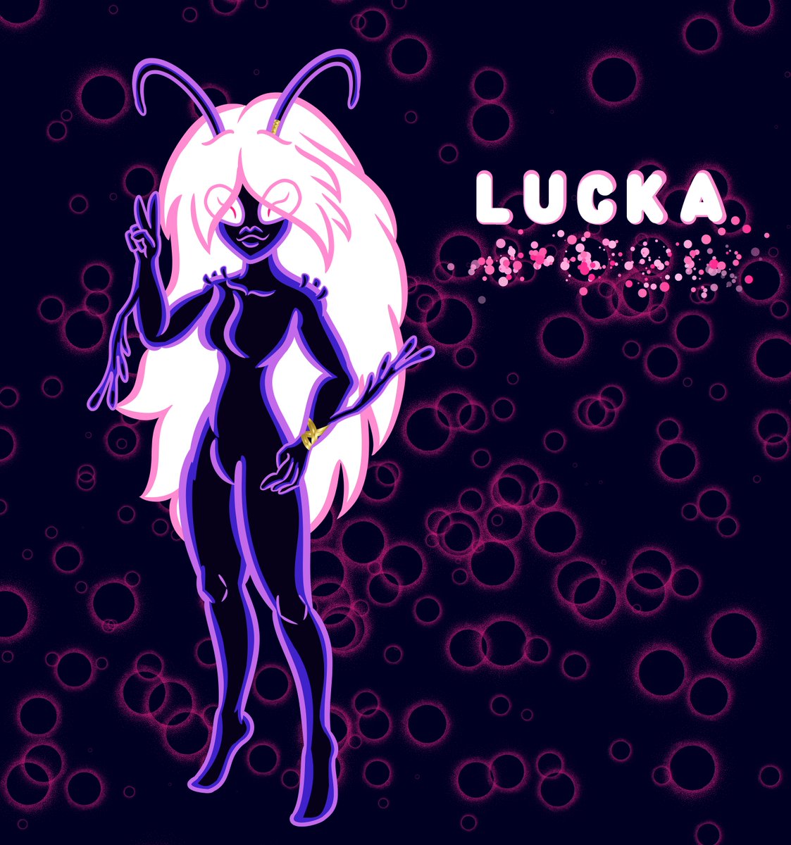 HoneyhouseArt's tweet image. To start the year off right... I present to you a new OC! Lucka! She is the daughter of my Thraxan Trix and the Anodite Lavender from @JobaldSi

#draw #art #oc