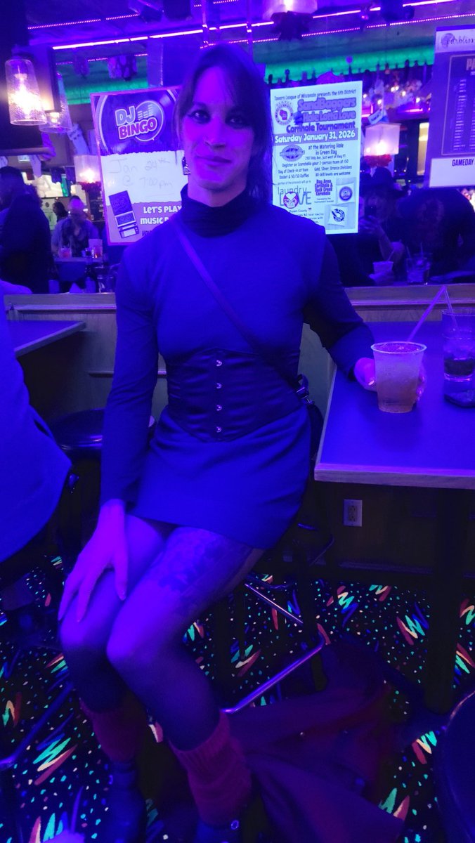 Felt cute last night! With my heels on, I was around 7 feet tall, and I got a lot of compliments 😅🥰
As I was leaving, someone came up to me told me I was hot and asked to kiss, which of course if you are going to compliment me and then ask to kiss me, I won't say no.