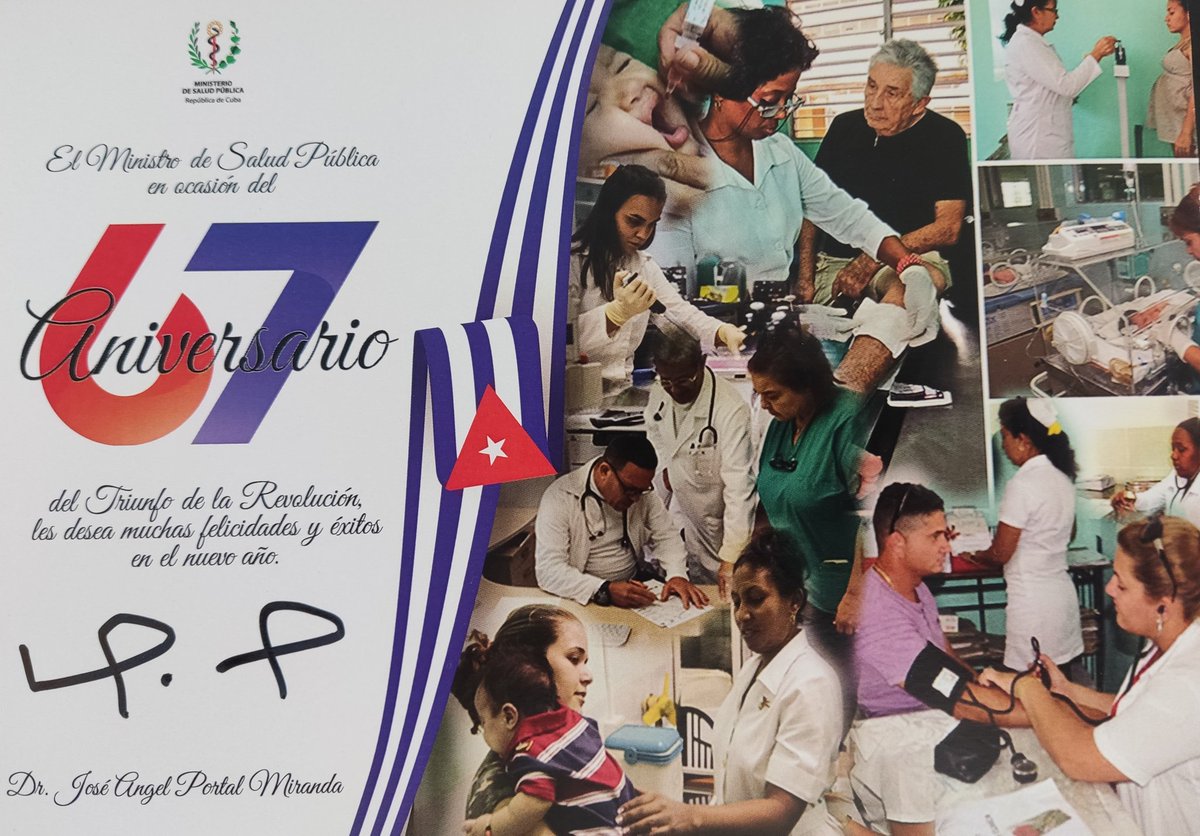 ¡Felicidades a todos los trabajadores de la #Salud en el nuevo año!
¡Gracias por tanta entrega cotidiana en los más insospechados espacios!
Que el 2026 nos encuentre más unidos, más preparados, más creativos y, como siempre, trabajando y haciendo por la vida.
#CubaPorLaVida