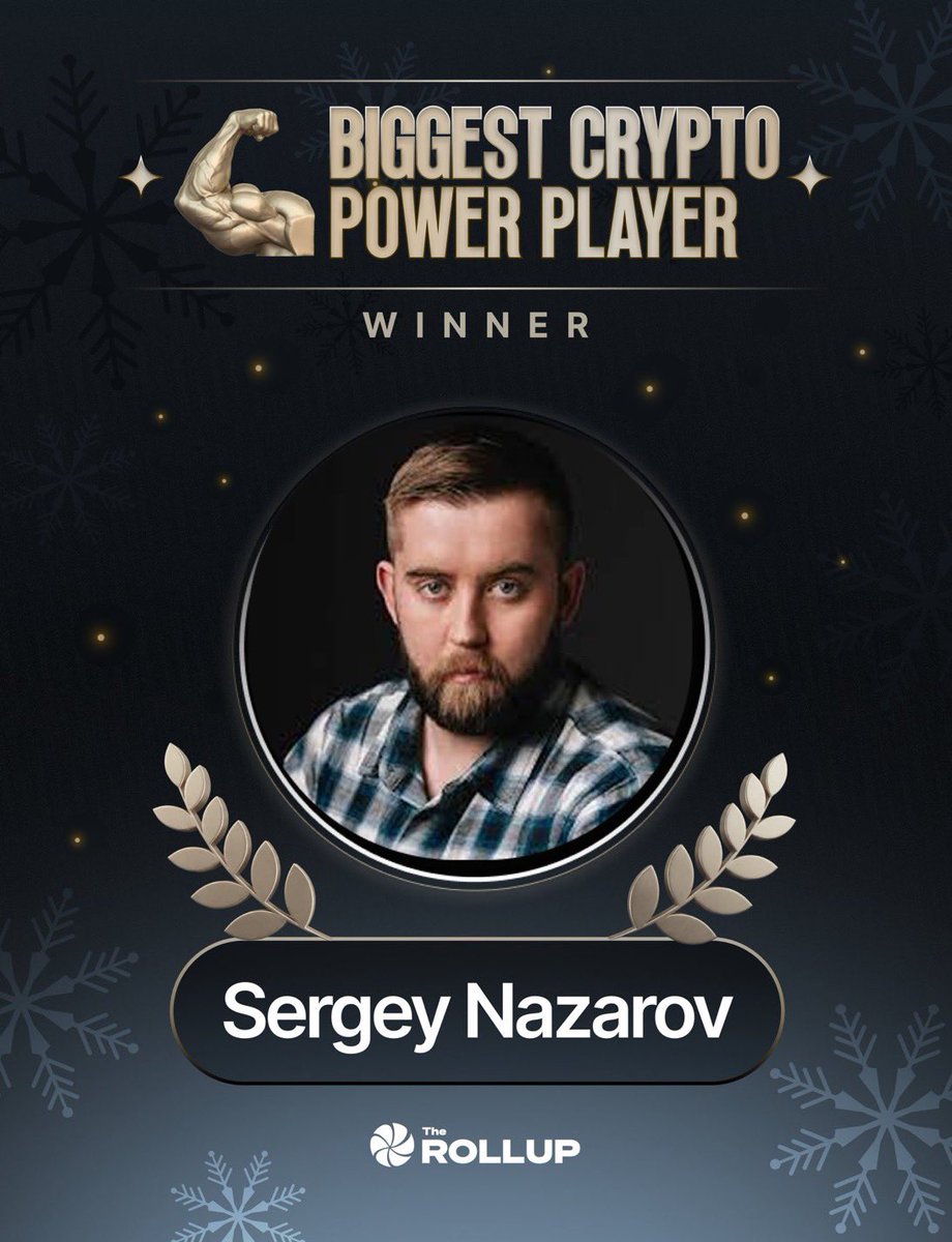 Chainlink co-founder @SergeyNazarov was chosen as the most influential by  @CoinDesk and the biggest crypto power player by @therollupco Not a bad way  to kick off 2026.