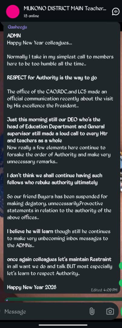 Teachers in Mukono, is this happening?