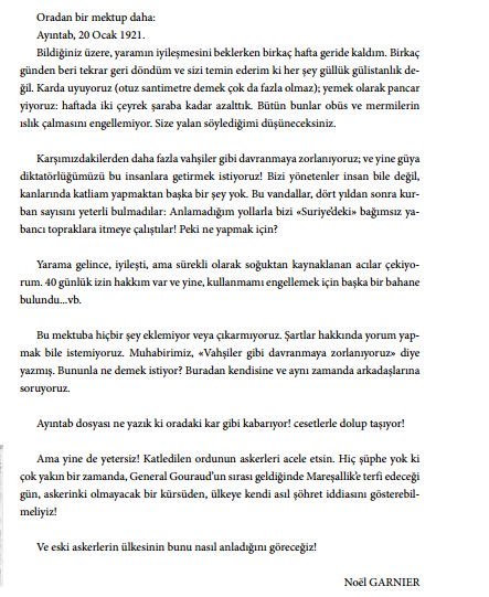 Antep'teki soğuktan ve kar yağışından, işgal yıllarında Fransız askerleri de şikayetçi olmuş. 

Ocak 1921 #Gaziantep