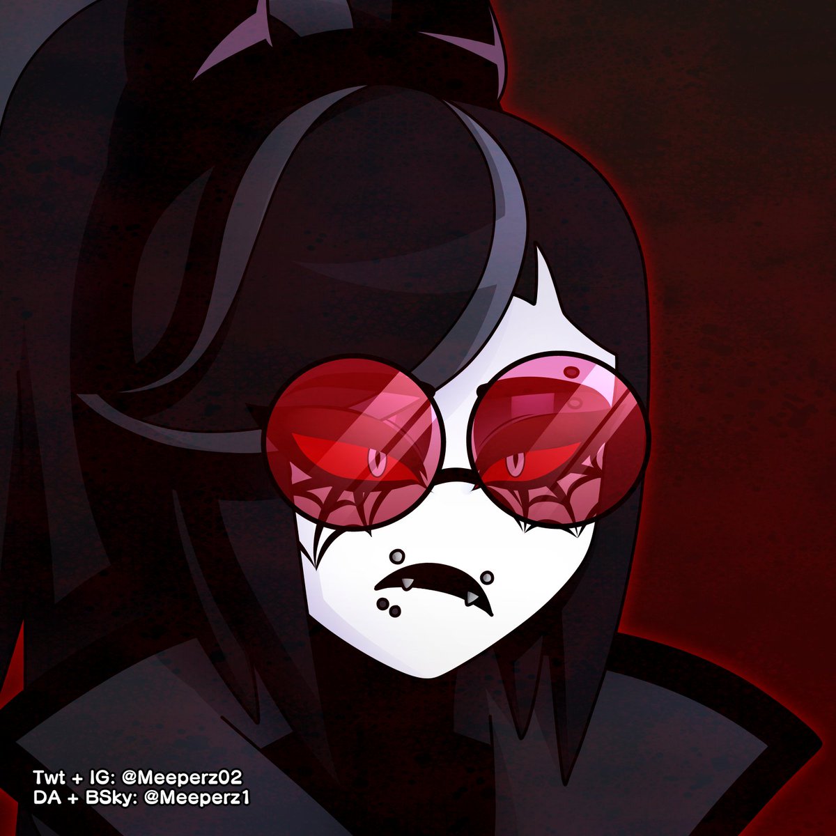 GOTH ODETTE
was going to use her as a pfp but changed my mind and decided to use another ver😭 the ver I haven't drawn in awhile
#HazbinHotelOdette