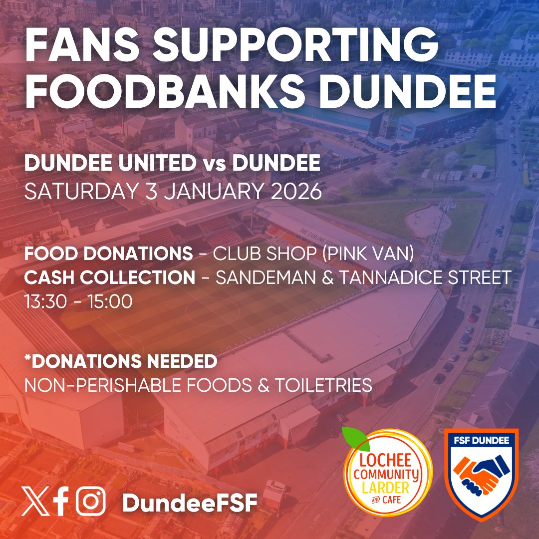 Fans Supporting Foodbanks Dundee tweet media