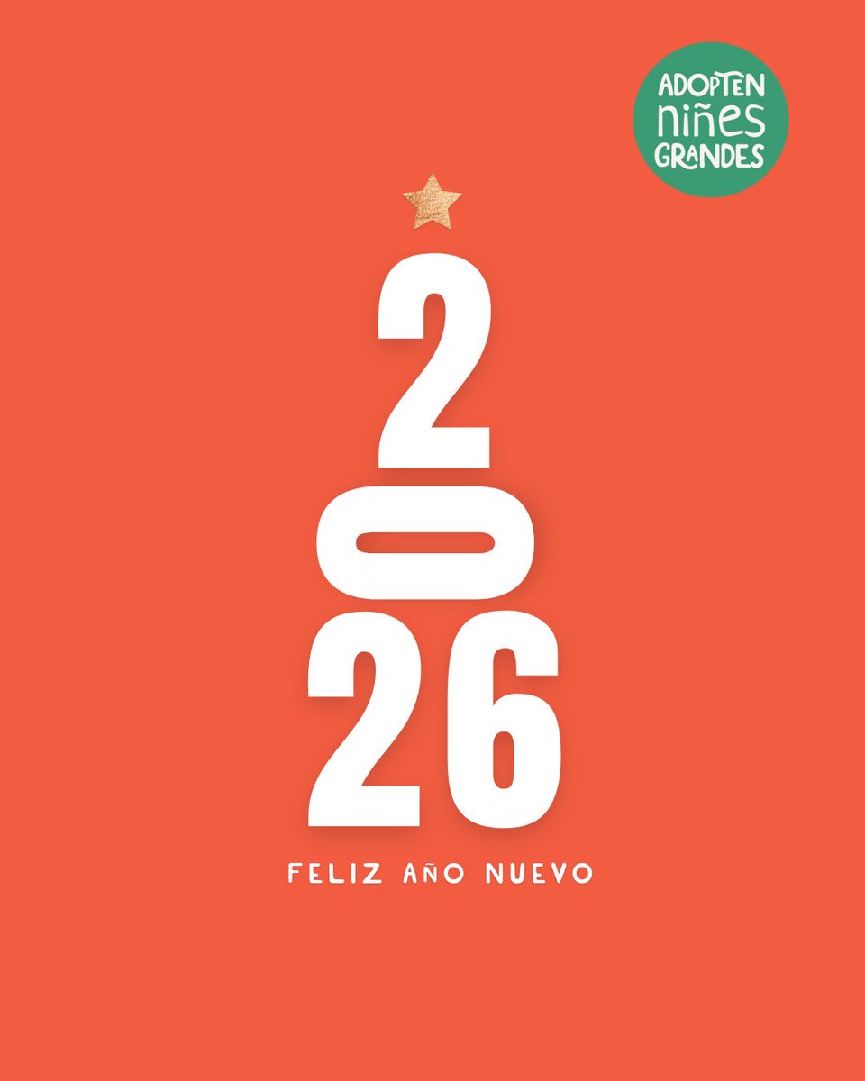AdopcionNG's tweet photo. Un año nuevo empieza.
Ojalá también empiecen muchas historias en familia. https://t.co/SSs26G3wzL