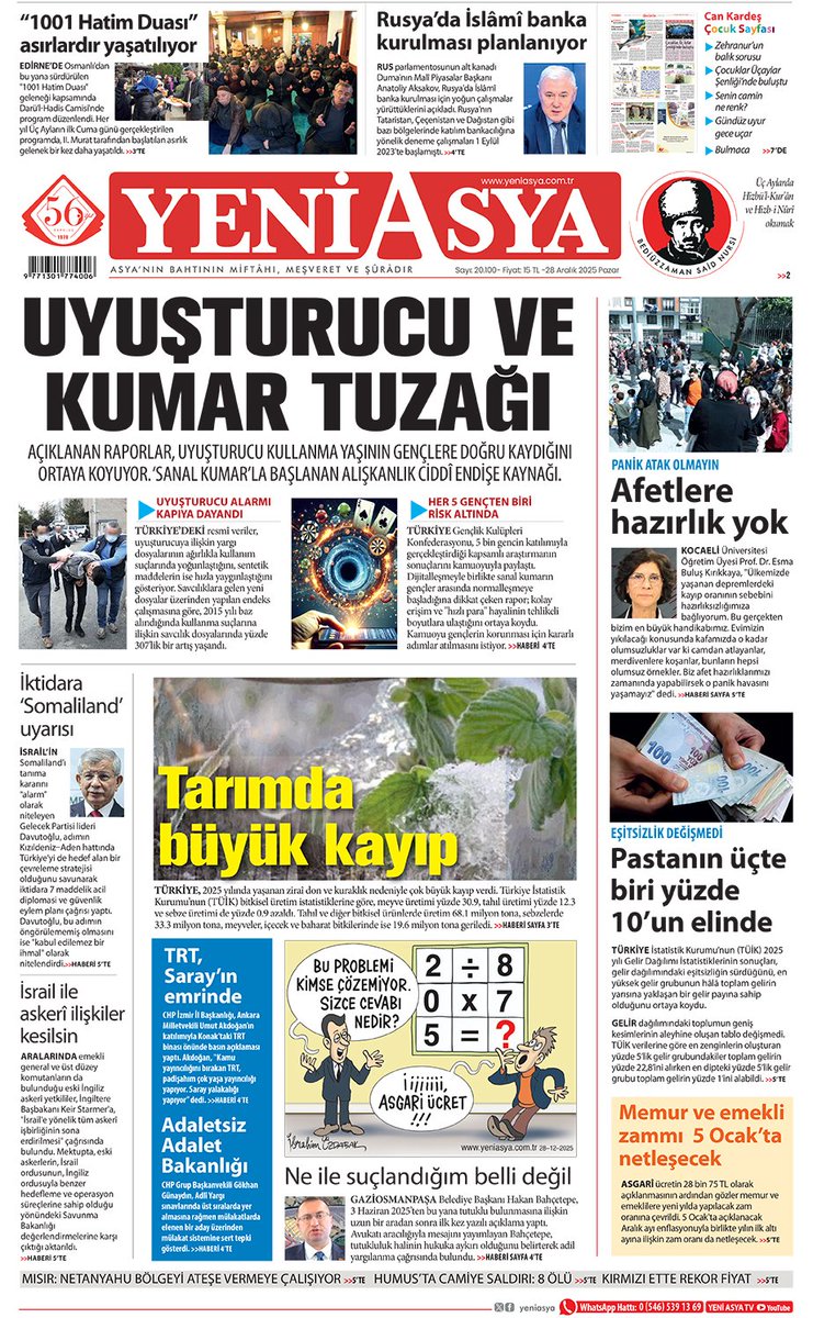 hacimuslum1's tweet photo. #ManşetlerleYeniAsya https://t.co/MqmLkaHvzc