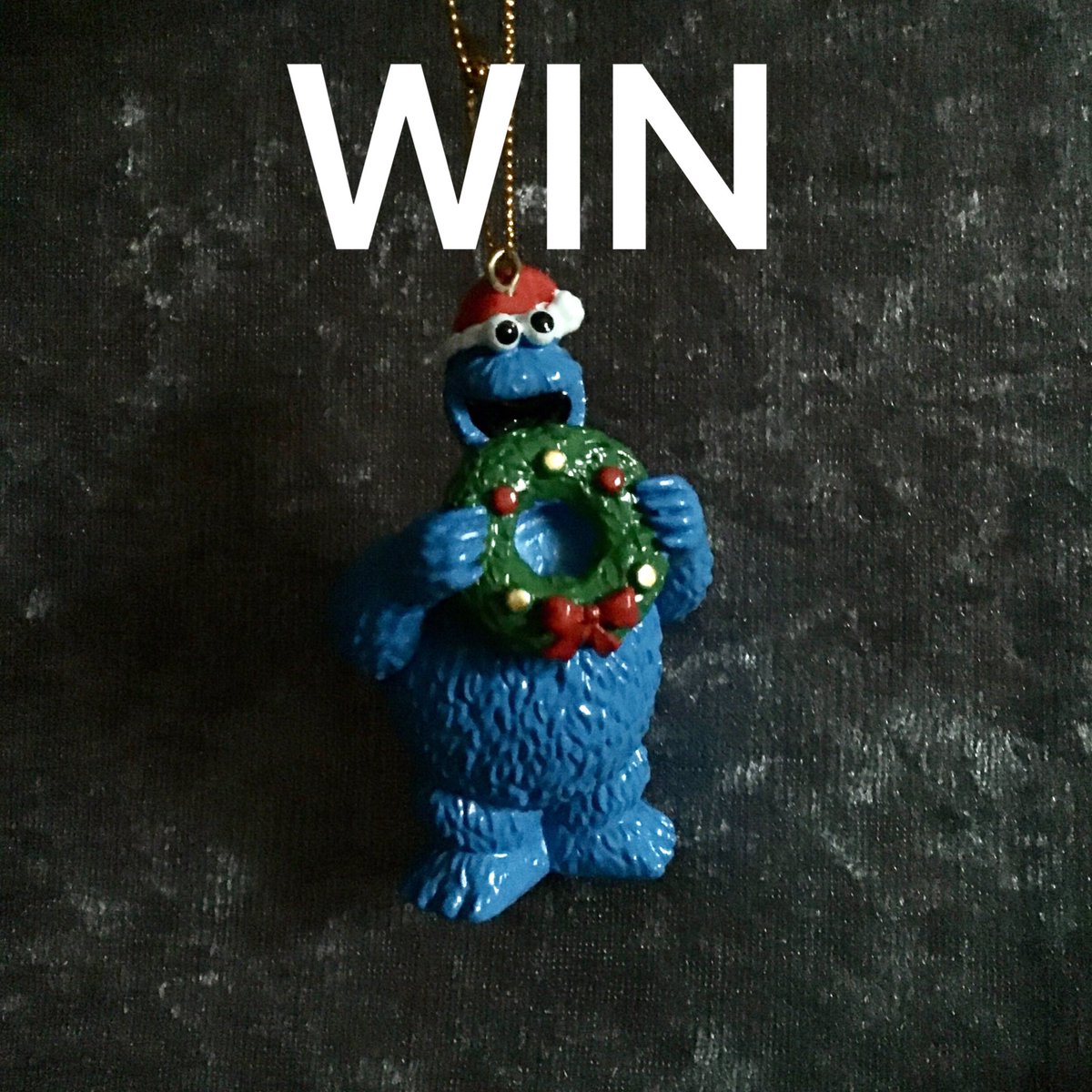 #win #typo #sesamestreet #cookiemonster hanging ornament. Follow retweet &amp; comment. #competition c\d 02/01 11.59pm gmt open wwide #Christmas2025 #newyearsday2026