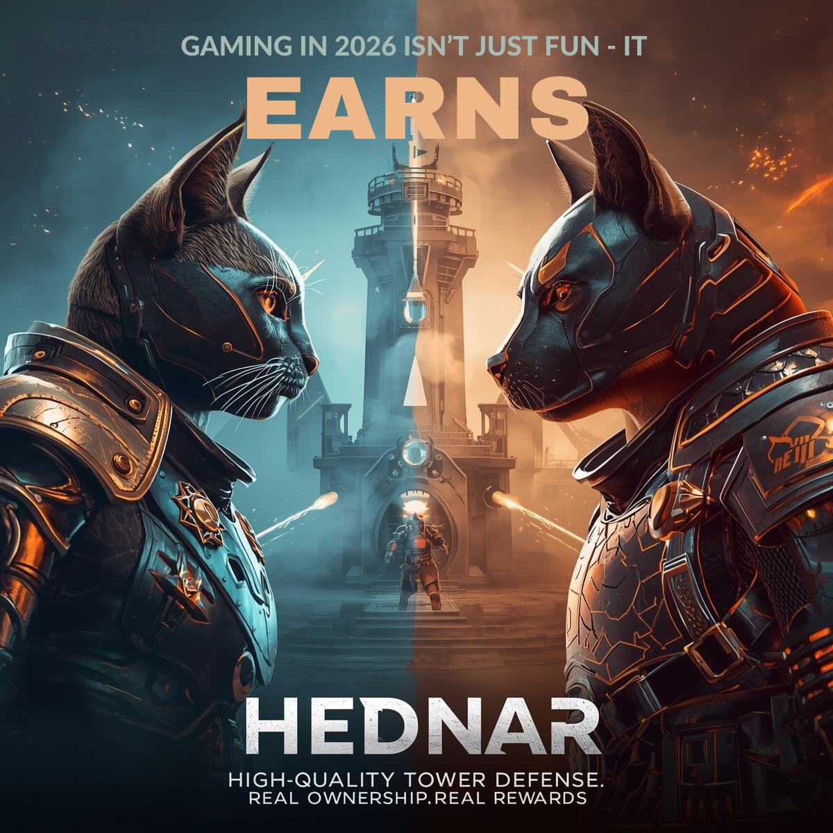 In 2026, gaming shouldn’t be about buying pixels that disappear when you quit the game.

And it definitely shouldn’t be about low quality “play-to-earn” loops that feel like work.

Heðnar made a high quality tower defense game built first for gamers, 
depth, strategy, real