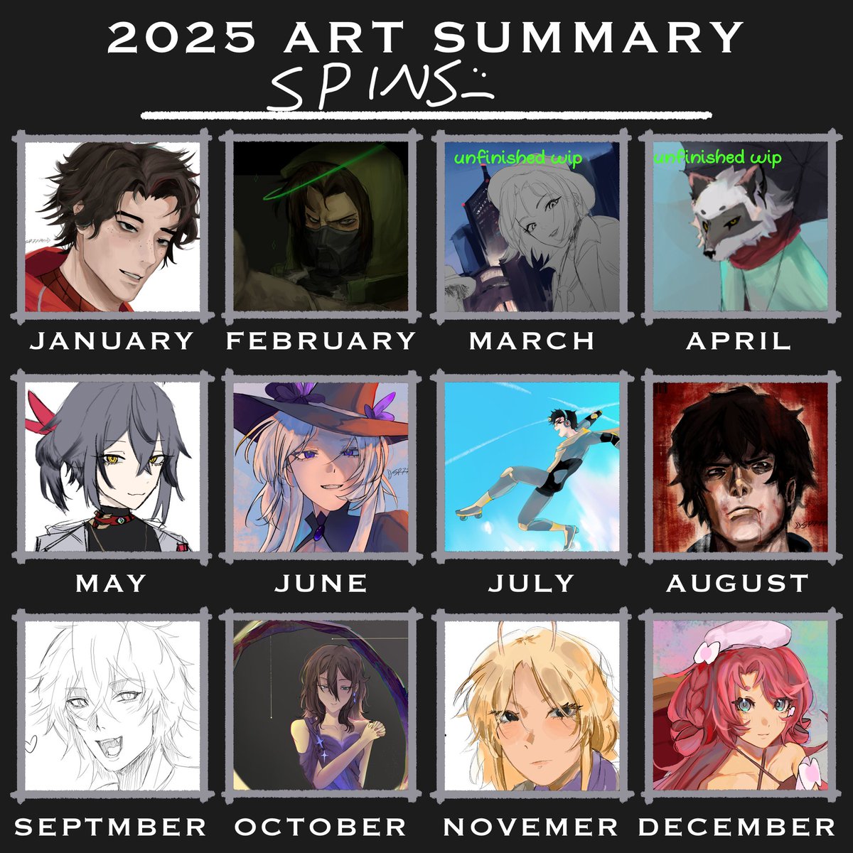 summary 2025

you can pry the overwatch from my cold dead hands before i pick up my pen again. how can i call myself an artist if i dont draw