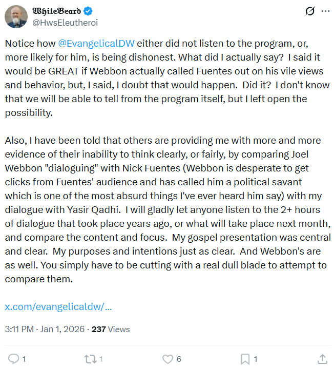 Evangelical Dark Web tweet media