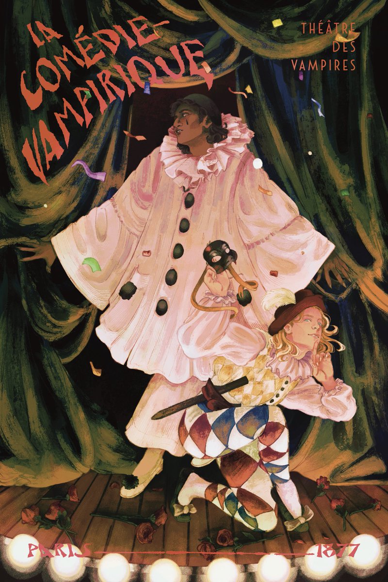 fruitgravy's tweet photo. 🎪 la comédie-vampirique 

my full final piece for @VelvetCompote 's first zine, "blood &amp; brocade." have some silly lestat and armand 

#iwtv https://t.co/MWdAhIL1SK