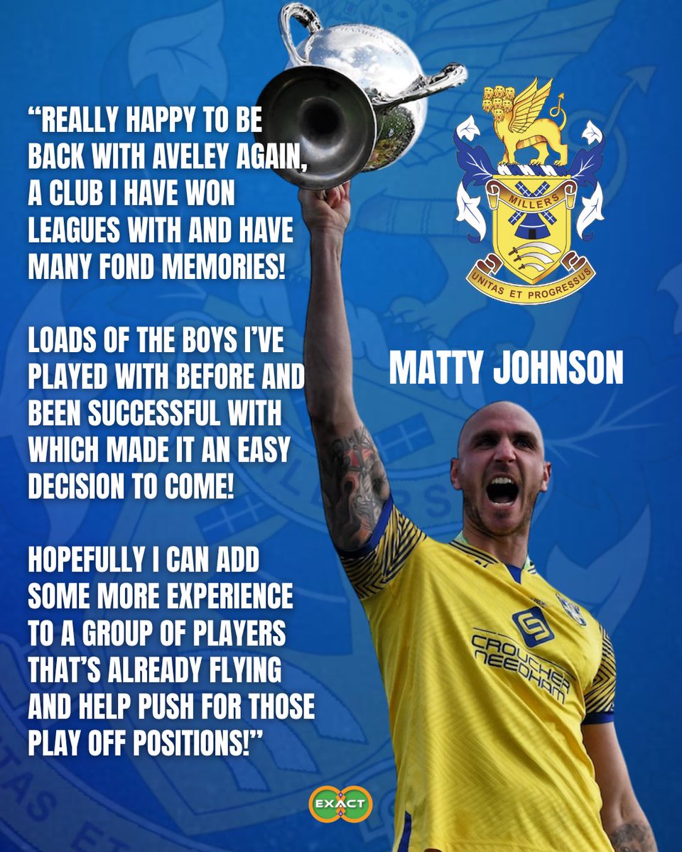 🗣️

<a href="/mattyjohnson18/">M.J</a> on returning to Aveley and joining a squad with a fair few familiar faces 👊

More here 👉 pitchero.com/clubs/aveley/n…

#MunyardsMillers | #TogetherAveley