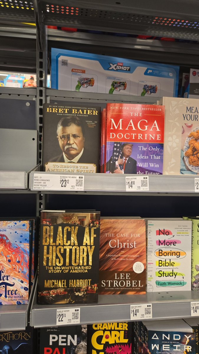 The politics on this shelf are really funny to me