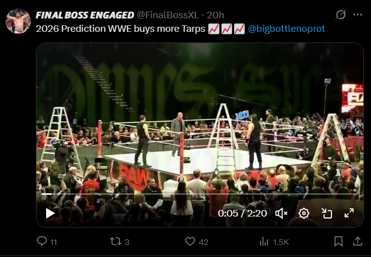 This dumb bastard is using photos from a decade ago to try and slam WWE in 2026.  What a pathetic life they must lead.