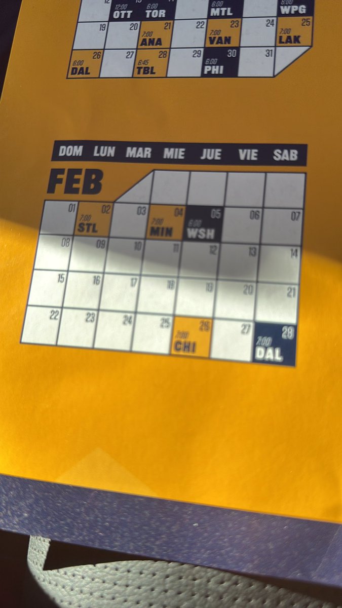 Here Is Our 2026 Rest On The Season Games Jan-April