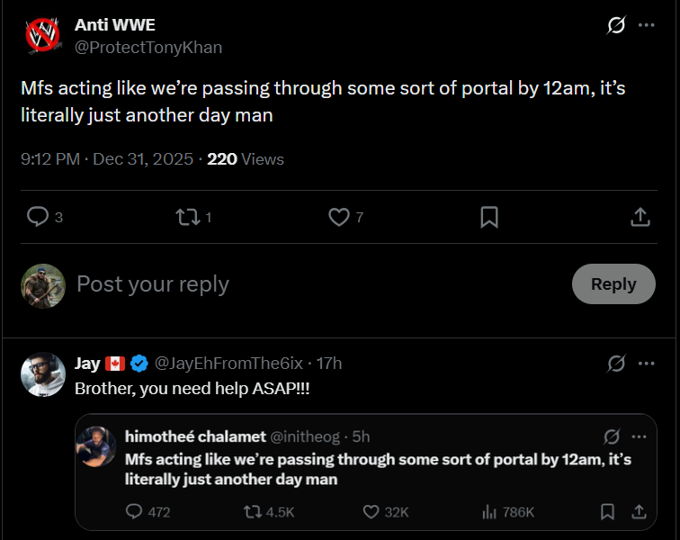 It's not even a tweet about wrestling and this Mf is still stealing other people's shit. 

Gotta be the most BORING human being on the planet.