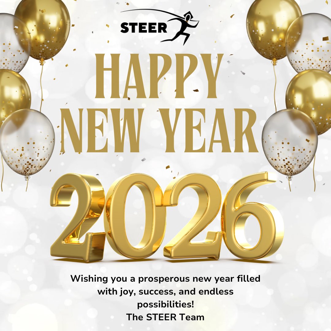 Happy New Year from The STEER Team

Thank you for an incredible year and for the continued support! We’re excited for what’s next and can’t wait to keep building together! Wishing you a joyful, prosperous, and successful New Year!