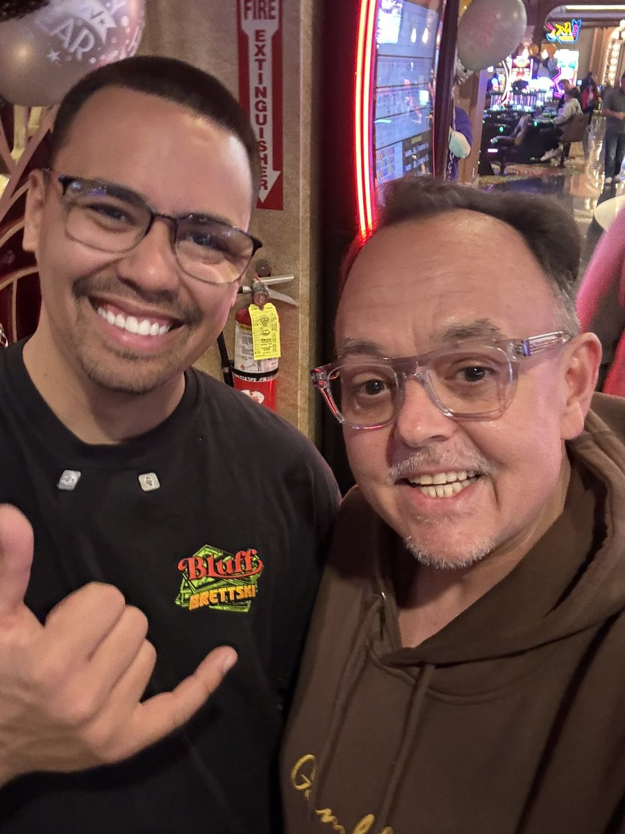 Had the pleasure of running into Bluff at <a href="/ElCortezLV/">El Cortez Las Vegas</a> this afternoon. What a great guy!