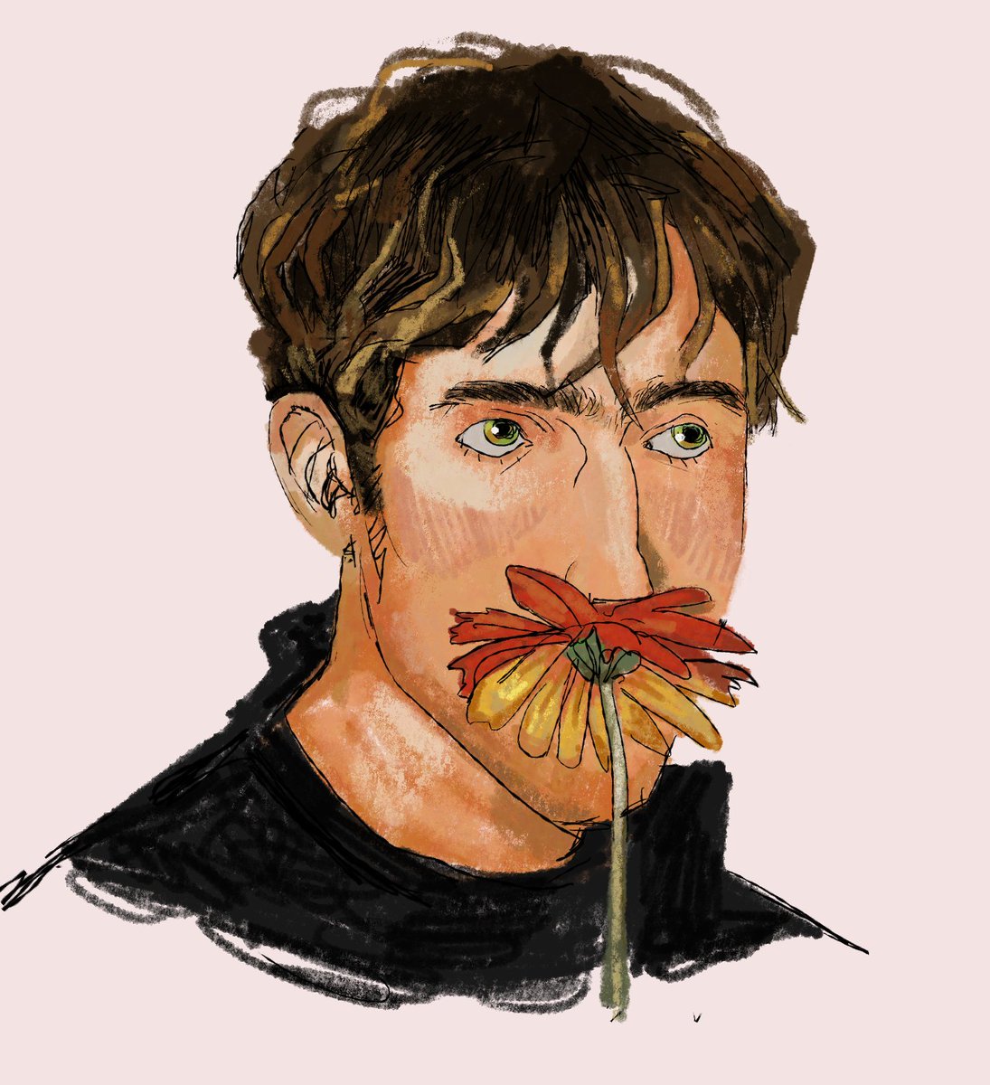 Damon was the first thing I drew this year..
#blur