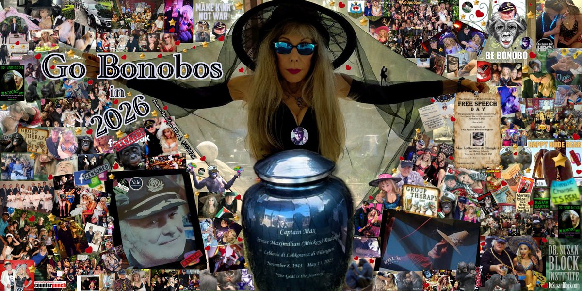 drsuzy's tweet image. #Happy2026 Brothers &amp;amp; Sisters, Lovers &amp;amp; Sinners🎇... Though I'm not too "happy" 😔 2025 having been My Worst Year Ever☠️ #RipMax💔 Still My New Year's Resolution is to #GoBonobos in 2026🙈🎆🙉🌠🙊 &amp;amp; keep trying to LiVE &amp;amp; LoVE #TheBonoboWay💋 In that Spirit... here's My New…