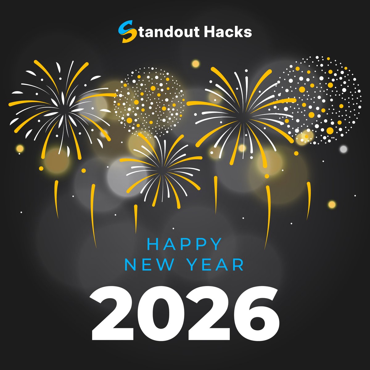 standouthacks's tweet photo. Happy New Year ✨

This year, don’t try to do everything.
Do the right few things better.
Small habits.
Clear thinking.
Better tools.

That’s how you stand out.
Cheers to 2026 🥂 https://t.co/rkwmnRfUoI