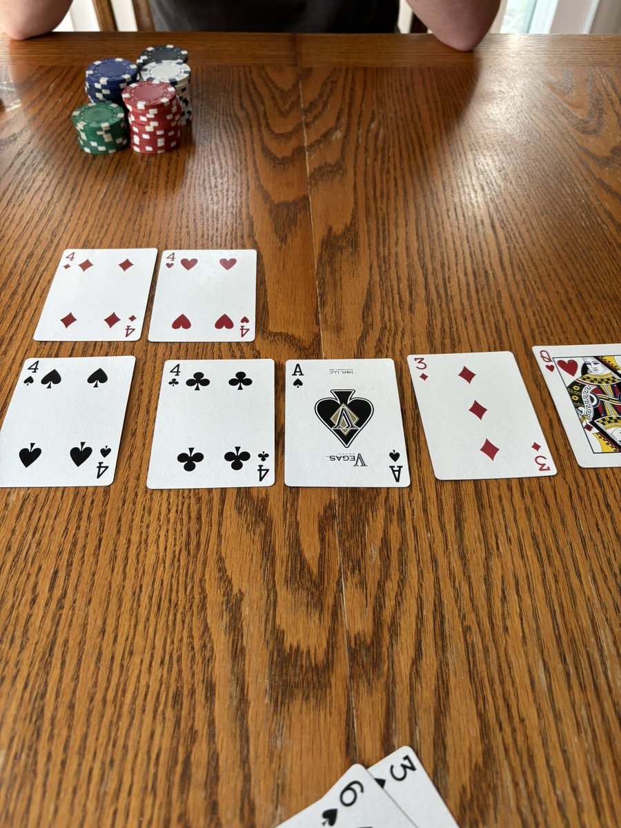 Jackson starting off the year with 4 of a kind !!!