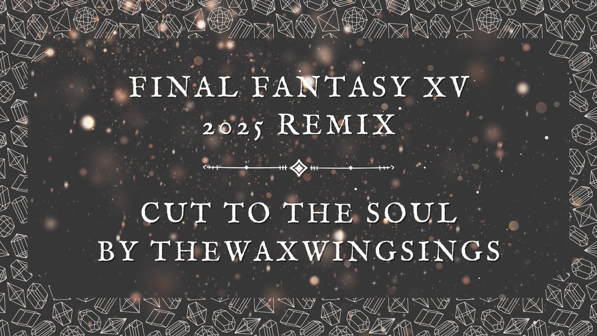 🔷FFXV 2025 Remix Creator Reveal🔷

The story of how Prompto Argentum ended up with a soulmate...!

promnis | soulmate au | 4,834k | by thewaxwingsings

Link: archiveofourown.org/collections/ff…