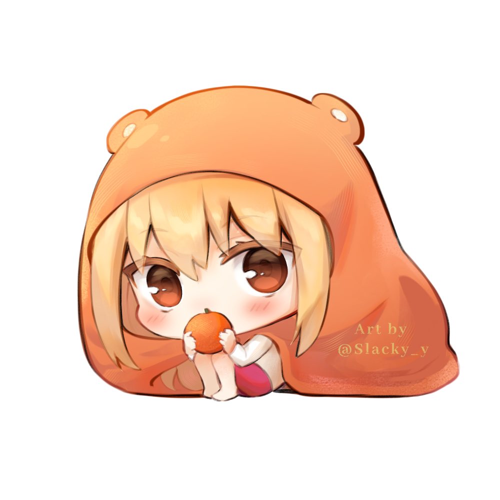 Slacky_y's tweet image. First art of the year 🧡🐹
#うまるちゃん #umaru