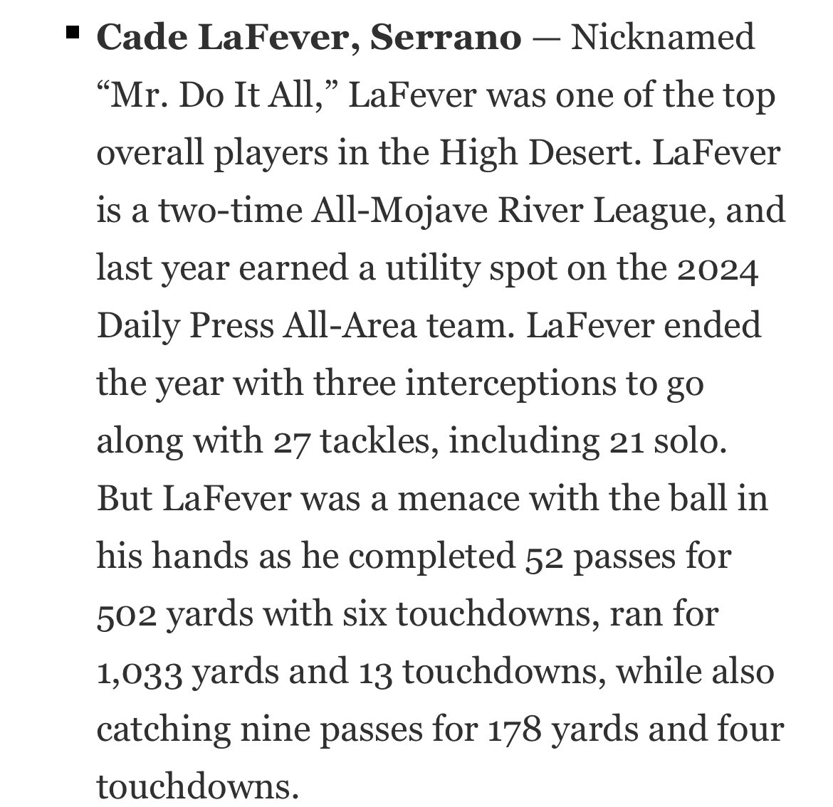 Cade LaFever tweet media