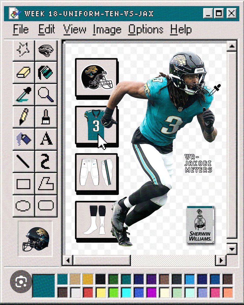 Jaguars's tweet image. Mind if we wear this again??

@SherwinWilliams | #TENvsJAX