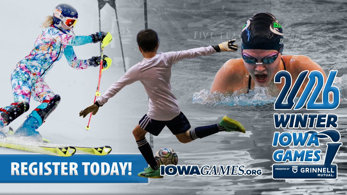 IowaGames's tweet image. Start the new year off right by registering for the 2026 Winter Iowa Games presented by @GrinnellMutual! 

Choose your sport at iowagames.org and go for the GOLD!!! 🥇🥈🥉