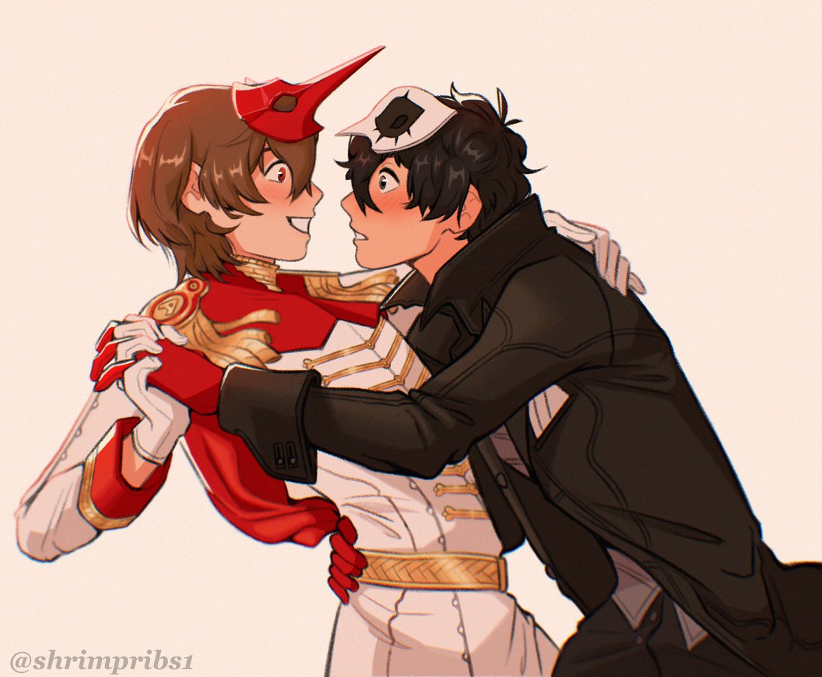 shrimpribs1's tweet image. “don’t let yourself get carried away, akechi…!”
#shuake