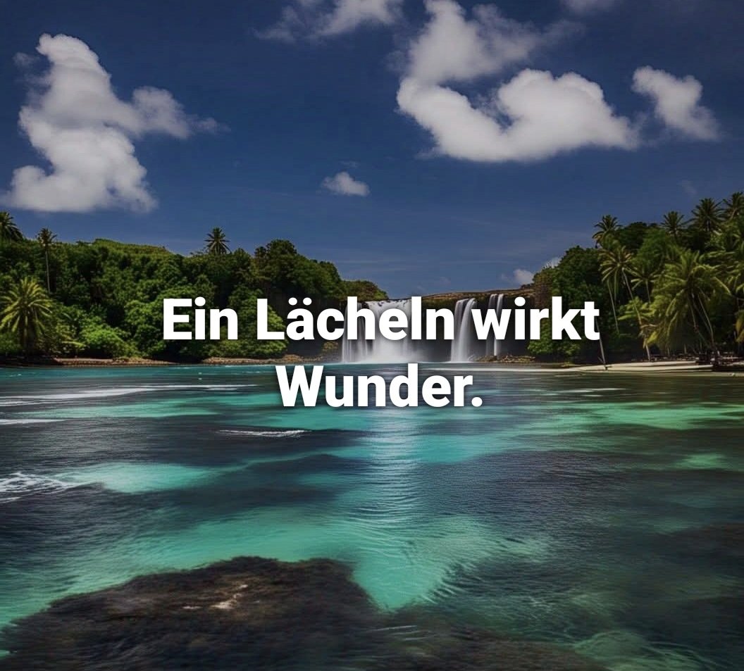 Ein Lächeln wirkt Wunder.