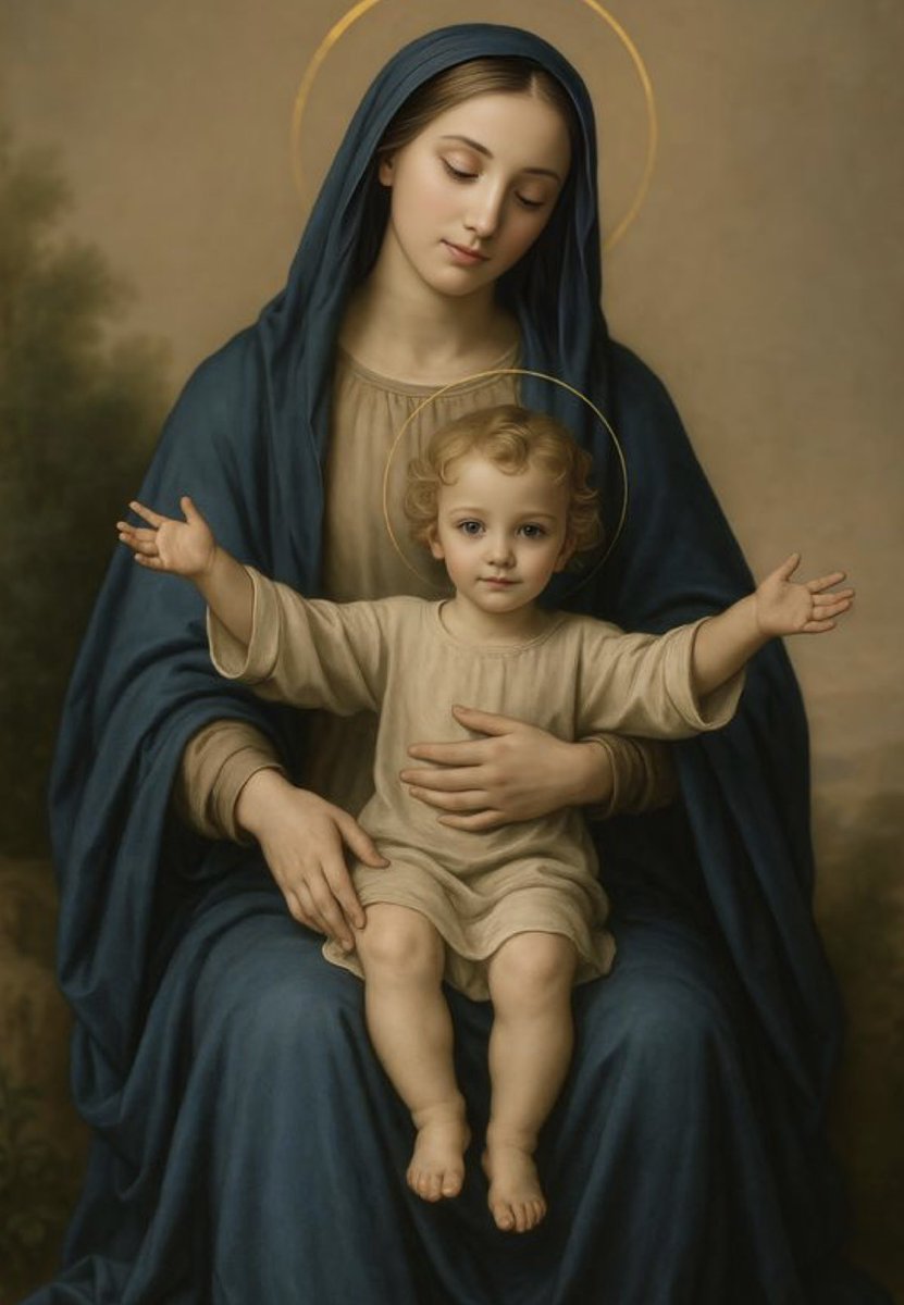 dianahenryart's tweet image. Hail, Holy Mother, who gave birth to the King who rules heaven and earth for ever.