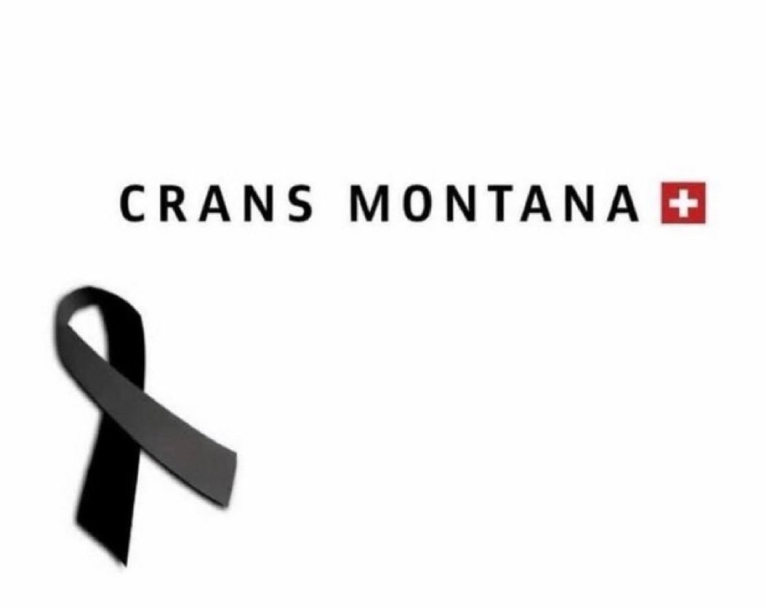 🖤🖤 Beaucoup de courage à tous ceux qui sont touchés par cette tragédie…😥🖤🖤
#CransMontana