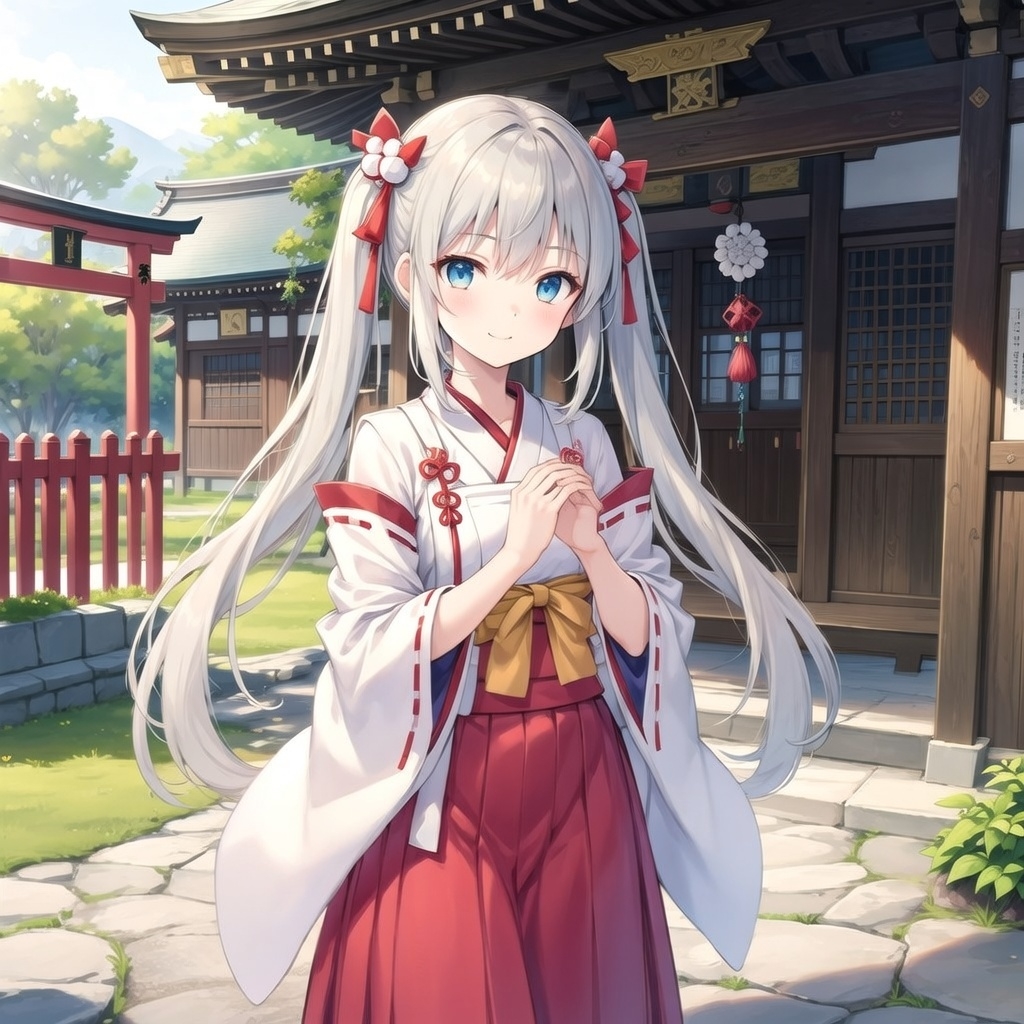 jps_nt's tweet photo. @playfulvoice 
巫女さん風の作ってみた⛩️ https://t.co/PzeXADTGZz