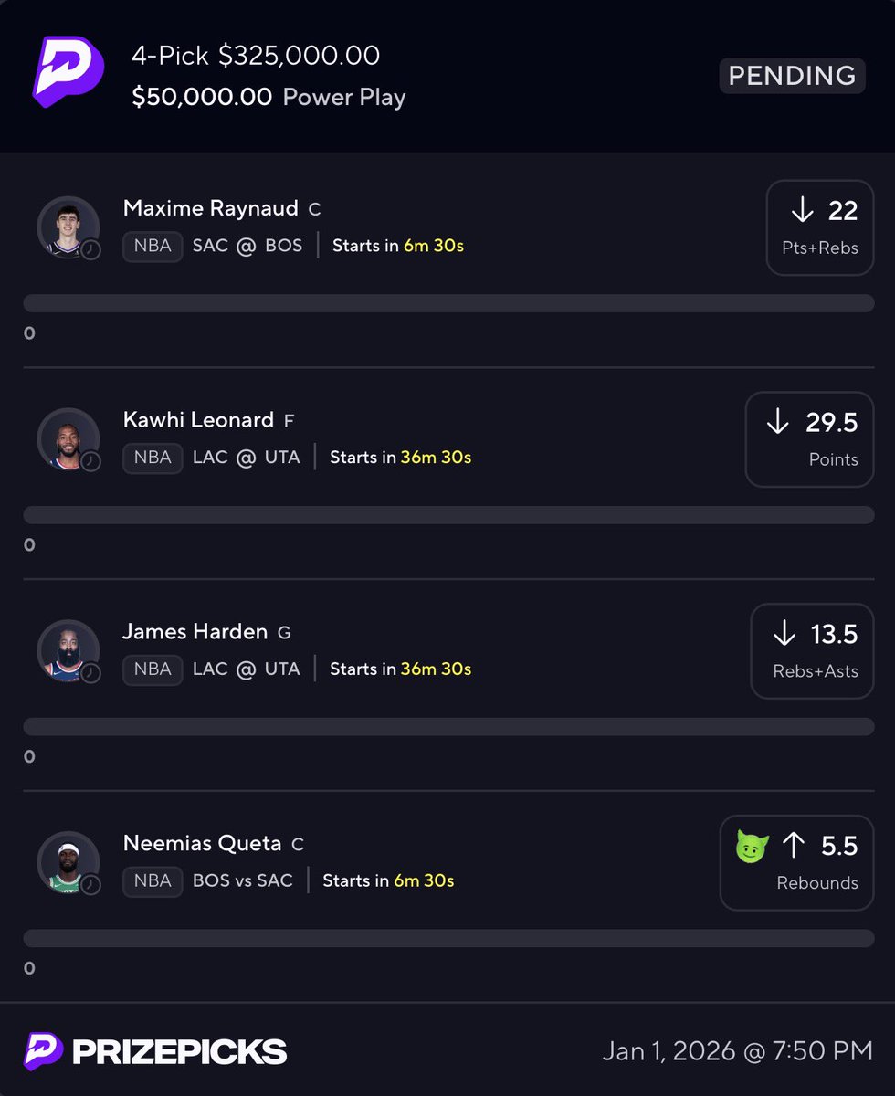 cdl_aim's tweet image. THIS WILL BE YOUR FIRST 4 LEG CASH OF 2026🤑

prizepicks.onelink.me/gCQS/shareEntr…