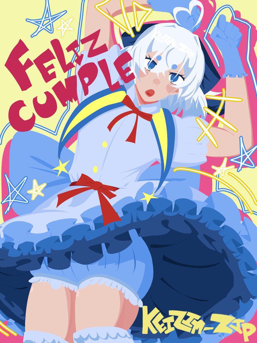 Keizim_zip's tweet photo. FELIZ CUMPLEAÑOS!! @Mapimeips 🎀💙
Muchas felicidades Mapi, espero que te la pases muy bien en este día o el resto de él 🎉
Te dejo mi humilde regalo de cumpleaños, puede que no sea mucho pero lo hice con todo mi corazón🌟
#MapiArt 🎨🖌
(Leer Alt) https://t.co/nemqRkEzUO