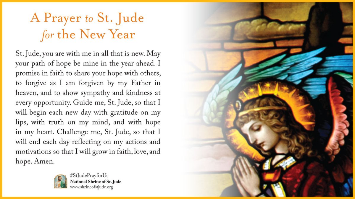 ShrineofStJude's tweet image. Happy New Year from the National Shrine of St. Jude! May you be blessed in the year ahead.