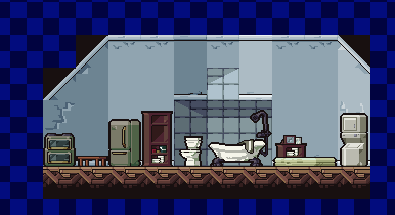 krunglez's tweet photo. A house is not always a home. 
More so when it isn't yours and you aren't wanted.
#gamedev #pixelart https://t.co/8dLyFoddlH