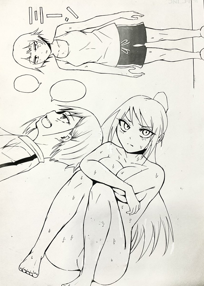 練習で描いたアナログ絵。
なんて言うかこう…もっと生き生きした線が描きたい! 