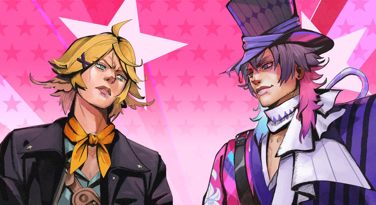 Just_Will2693's tweet photo. Last but not least, here's an billboard ad illustration I made in the style of Jojo's bizarre adventure!

You can see this in the Dokilond VR chat world level. 

#DokiGallery #Bettelful https://t.co/Nsaq2imL3r