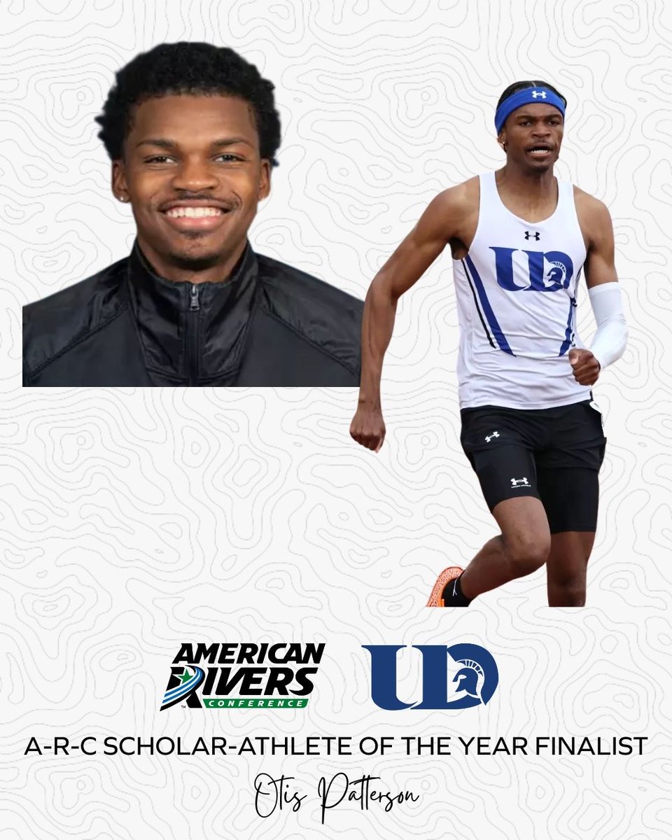 AmerRiversConf's tweet image. 🚨: 𝐌𝐞𝐞𝐭 𝐭𝐡𝐞 𝐒𝐜𝐡𝐨𝐥𝐚𝐫-𝐀𝐭𝐡𝐥𝐞𝐭𝐞 𝐨𝐟 𝐭𝐡𝐞 𝐘𝐞𝐚𝐫 𝐅𝐢𝐧𝐚𝐥𝐢𝐬𝐭.

Otis Patterson, @UDubuqueSports 🏃‍♀️
🏆 All-American
🧠 4.00 GPA while studying communications in his undergrad; 3.92 GPA in master's studies in management - sports management

#rollrivers