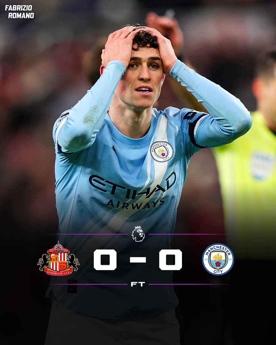 Sunderland stop Man City’s run! 🚨🐈‍⬛

Who’s been your Man of the Match? https://t.co/unss5l8Yqp